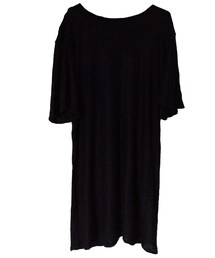 手作り | ストレッチブラックTワンピース(Tシャツ/カットソー)