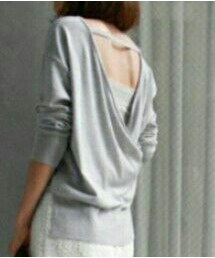 HARYU | バックカシュクールプルオーバー(ニット/セーター)