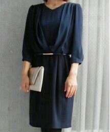 HARYU | ドレープブラウスドッキングワンピース(ワンピース/ドレス)