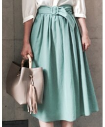 HARYU | タックギャザーミディスカート(スカート)