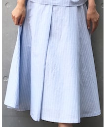 HARYU | ボイルストライプミディスカート(スカート)