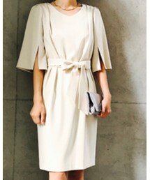 HARYU | Vネックブラウジングワンピース(ワンピース/ドレス)