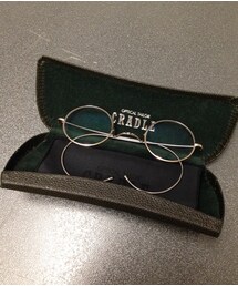 ゴールド縄手丸め(メガネ)