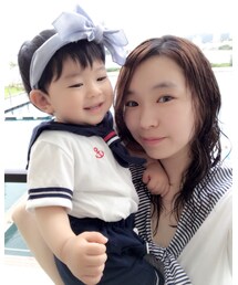 no brand | セーラー服の上下セット⚓️(Tシャツ/カットソー)