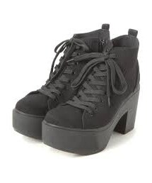 LOWRYS FARM | ヒールレースアップブーツ(ブーツ)