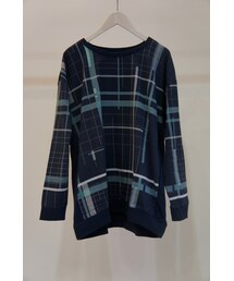 Dulcamara | C/S チェック・トレーナー(スウェット)