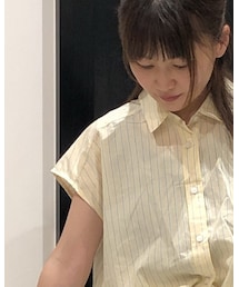 Te chichi TERRASSE | ストライプレイヤード風シャツワンピース ￥6,990➕tax(ワンピース/ドレス)