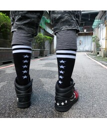 Mr.Big Stars Tube Socks- BLACK(タイツ/ストッキング)