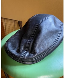 VINTAGE | USA製　レザーハンチング(ハンチング/ベレー帽)