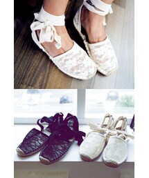 ストラップリボンレースサンダル(サンダル)