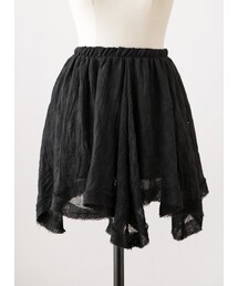 ユニークアシメカットミニスカート(スカート)