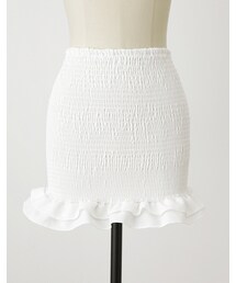 2WАYスタイルシャーリングフリルトップ&スカート(スカート)