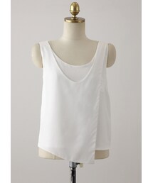 ダブルレイヤードノースリーブTOP(Tシャツ/カットソー)