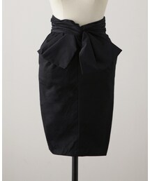 ウエストリボンペンシルスカート(スカート)