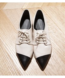 トンガリトゥポイントコンビローファー(その他シューズ)