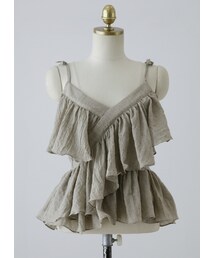 グラマラスフリルラップキャミTOP(シャツ/ブラウス)