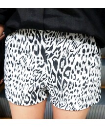 ハイウエストレオパードショートパンツ(その他パンツ)