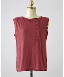 アンバランスボタンアキスラブタンク(Tシャツ/カットソー)