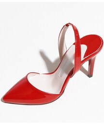 ドンガリエナメルパンプスサンダルヒール(サンダル)