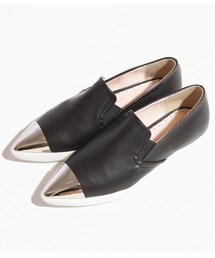 トンガリメタリックトゥスリッポン(その他シューズ)