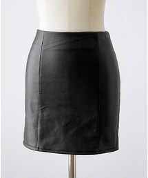 フェイクレザースカート(スカート)
