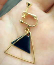 Lattice | 紺色イヤリング(イヤリング)