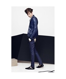 BALMAIN | BALMAIN BLACK LAMBSKIN LOUNGE BIKER PANTS(その他パンツ)
