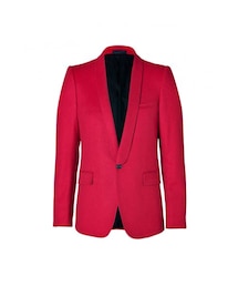BALMAIN | BALMAIN RED WOOL ONE BUTTON BLAZER JACKET(テーラードジャケット)