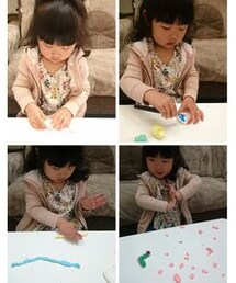 紙粘土遊び | フォトフレーム