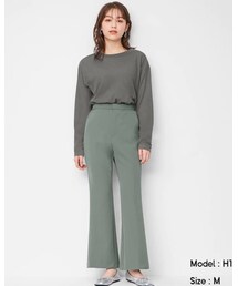 GU | ストレッチフレアパンツ(パンツ)