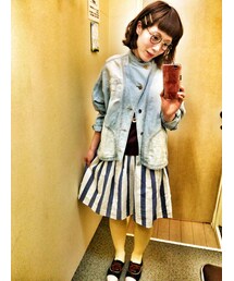 REAC | 床屋さん風デニムジャケット(デニムジャケット)