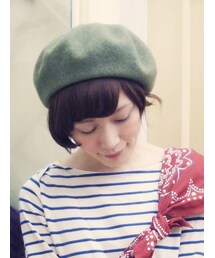 OVERRIDE | よもぎ餅ベレー(ハンチング/ベレー帽)
