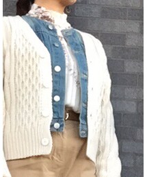 no brand | 花柄シアーブラウス。(シャツ/ブラウス)