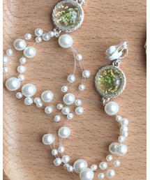 しまむら | プチプラのあやさんコラボ。イエローのお花が入ってます。(イヤリング)