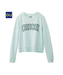GU | クロップドロゴスウェット(スウェット)