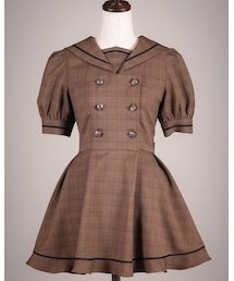 Twin ange | 「ふぃーゆ​」ぷりゅむグレンチェックワンピース(ワンピース)