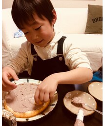 弟ケーキ作り。 | その他