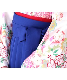  | 桜と菊／白、キモノカリモノ卒業式フルセットレンタル(浴衣)