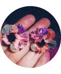 no brand | お話 と パール(イヤリング)