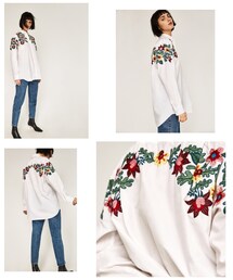 ZARA | ビッグシルエットフローラルシャツ(シャツ/ブラウス)
