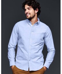GAP | Modern Oxford solid shirt 289760, Blue Combo, Sサイズ(シャツ/ブラウス)