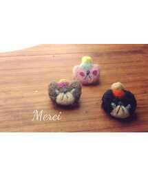 Merci-handmade ZAKKA-
miniﾈｺﾌﾞﾛｰﾁ(ブローチ/コサージュ)