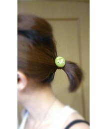 Merci-handmadeZAKKA- | merci ﾌﾗﾐﾝｺﾞのヘアゴム♡(ヘアゴム)