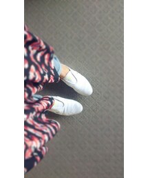 adidas | adidas 白 紐なし(スニーカー)