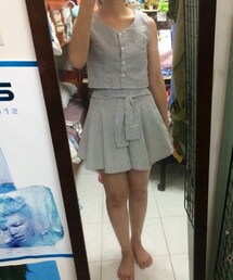 兩件式條紋短裙 | スカート