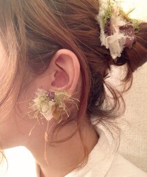 とろろ昆布イヤリングとバレッタ。(バレッタ/ヘアクリップ)