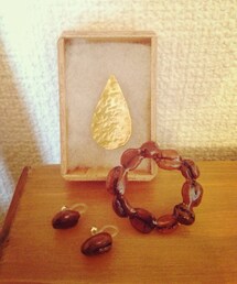 ブローチとイヤリング。(ブローチ/コサージュ)