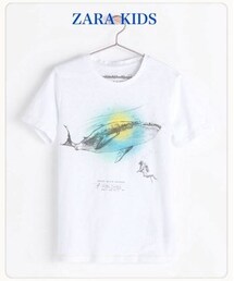 ZARA | クジラプリントTシャツ(Tシャツ/カットソー)