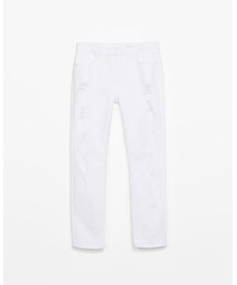 ZARA WOMAN | クラッシュ加工スキニーパンツ(デニムパンツ)
