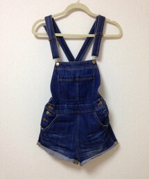 choosy chu | ショートデニムサロペット(サロペット/オーバーオール)